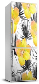 Hűtő matrica Trópusi virágok FridgeStick-70x190-f-112718901