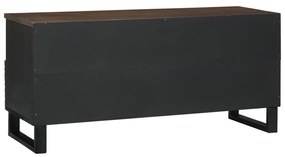 TV Szekrény 100x33.5x46 cm Szilárd és Összeszerelt Fából