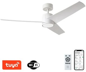 ZEVENTI - LED mennyezeti ventilátor ORVIETO LED/18W/230V Wi-Fi Tuya fehér + távirányító