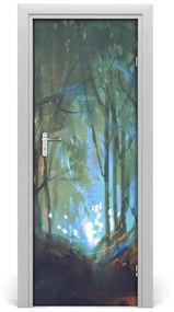 Ajtómatrica misztikus erdő 75x205 cm