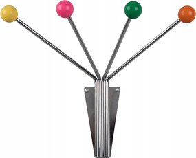 Fém Fali Ruhaakasztó Színes Előszobába 11,5 X 21 CM