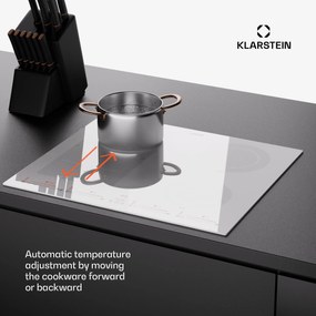 Klarstein Masterzone 60 Hibrid, Indukciós főzőlap, beépített, 4 flex zóna
