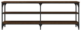 barna tölgy színű szerelt fa TV-szekrény 140 x 30 x 50 cm