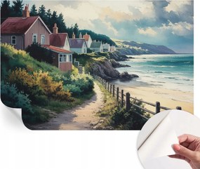 Öntapadós Dekoratív Fotótapéta Hálószobába Sziklaházak 104x70 cm