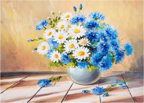 Festett kép egy váza virágról (70x50 cm)