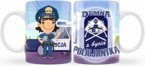 Bögre Rendőrnőnek Rendőrnő születésnap 330ml