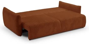 FRIDA kihúzható kétszemélyes kanapé barna