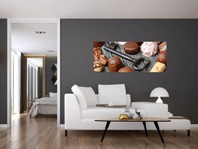 Csokoládé és a kulcs képe (120x50 cm)