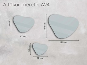 Organikus tükör LED világítással A24 62x50