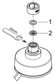 GROHE 27591001 - Zuhanyfej TEMPESTA COSMOPOLITAN 100 100 mm fényes króm
