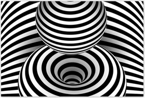 Poszterek 200x135 Absztrakt fekete-fehér