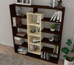 könyvespolc Ample - Birch, Wenge