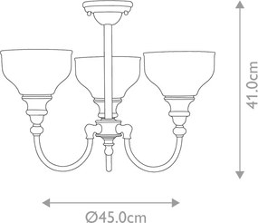Elstead Lighting CHEADLE BATH-CD3 Plafonlámpa 3x40W/G9 IP44