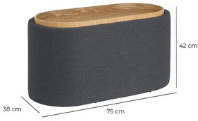 Sötétszürke puff – Casa Selección