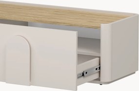Amilio TV-szekrény 170 cm fiókkal - kasmír / olajozott tölgy / kasmír fogantyú
