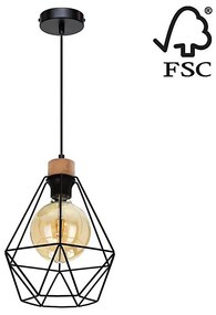 Spot-Light Spot-Light 21822104-Csillár zsinóron DIAMENT 1xE27/60W/230V tölgy – FSC igazolt SP1149