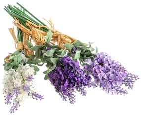 Művirág szett 3 db-os (magasság 32 cm) Lavender Bouquet – Casa Selección