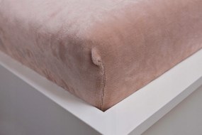 Mikroszálas lepedő 180x200 coffee gumis