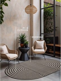 Fekete-krémszínű kültéri-beltéri szőnyeg 160x230 cm Haringey Woodfield – Ted Baker