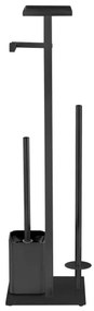 WENKO 71558800 - WC-szett DEBAR 21x70,5 cm rozsdamentes acél/fekete