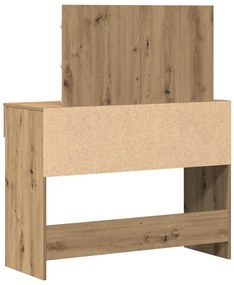 LED-es öltözködő asztal Artisan tölgy 100x40x120 cm