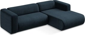 Kék sarokkanapé (jobb oldali-heverő résszel) Ekahi – Makamii