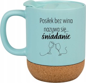 Kék Bögre Parafa Vicces Ajándék Bor Nélküli Étel