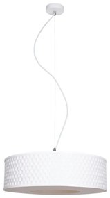 Csillár zsinóron GARDA 1xE27/60W/230V átm. 40 cm fehér