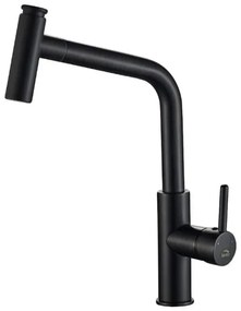 Laveo Toro, álló konyhai csaptelep h-390, fekete, LAV-BAX_769D