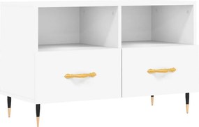 vidaXL fehér szerelt fa TV-szekrény 80 x 36 x 50 cm