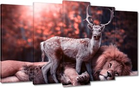 Vászonkép 100x60 Szarvas felszarvazott