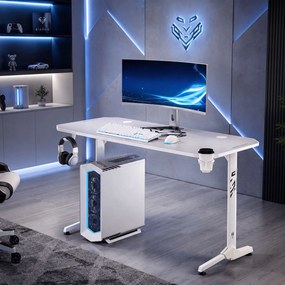 Gamer asztal 140 cm fehér: Diablo X-Mate 1400