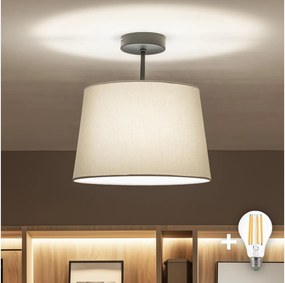 BRILAGI - LED felületre szerelt csillár CERIA 1xE27/60W/230V átm. 30 cm fekete/szürke