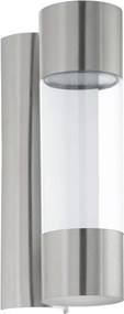 EGLO 96013 ROBLEDO Modern Kültéri Fali Lámpa Króm, Átlátszó LED IP44