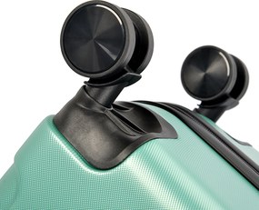 BONTOUR vertical 4 kerekes nagy borönd 76x50,5x29,5cm, púderzöld