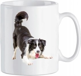 Nyomott mintás bögre Border Collie Kerámia 330 ml
