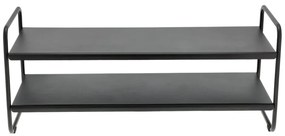 Fekete acél cipőtartó állvány 33x33x80 cm A-Shoe – Zone