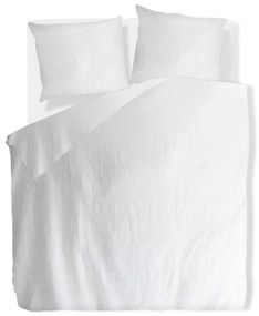 Fehér kétszemélyes muszlin ágyneműhuzat 200x200 cm Plain Muslin – Butter Kings