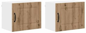 Fali konyhaszekrény 2 pcs Artisan tölgy 50 x 31 x 40 cm Faanyag