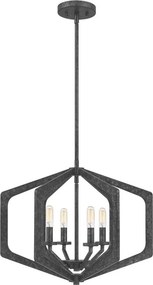 ELSTEAD QZ-VANGUARD-4P-OK VANGUARD Klasszikus Függesztett Lámpa Fekete E14 IP20
