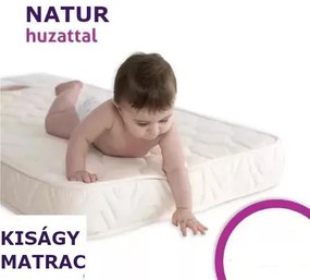 Sleepy-Kids 7 cm magas hypoallergén kiságy matrac Natur huzattal / 70X140cm