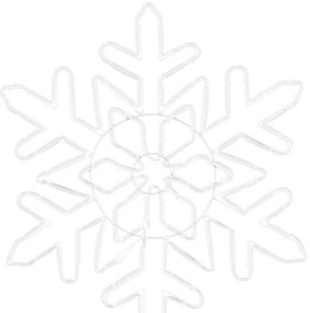 Karácsonyi Hópehely 156 LED-del Kék 55,5 x 55,5 x 0,75 cm PVC