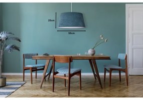 Duolla - Csillár zsinóron BOUCLE 1xE27/15W/230V á. 50 cm türkiz