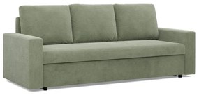 Zeus kanapéágy, kordbársony, bonell töltet, egyenes kartámasz, zöld