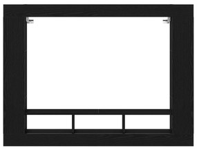 Fali TV állvány Fekete tölgy 152x22x113 cm