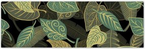 Poszterek 200x66 Fali természet Levelek
