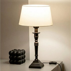 Brilagi - Asztali lámpa CERIA 1xE27/60W/230V átm. 25 cm fekete/fehér