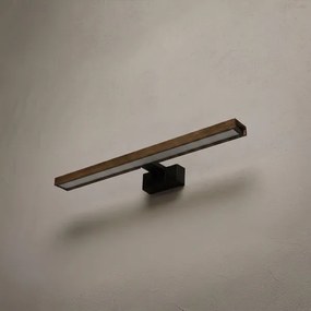 Brilagi - LED fürdőszobai tükör 3 az 1-ben WOODY MIRROR LED/12W/230V IP44 fekete/tölgy/dió