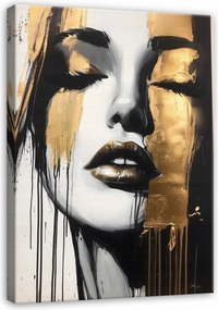 Vászonkép Nő Arc Glamour Vászon Fal A Nappali Hálószobájába 100x70