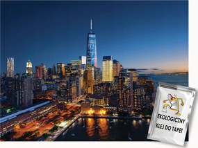 Fotótapéta Flizelina Város panoráma Éjszaka Metropolisz Urban 250x175 ragasztó